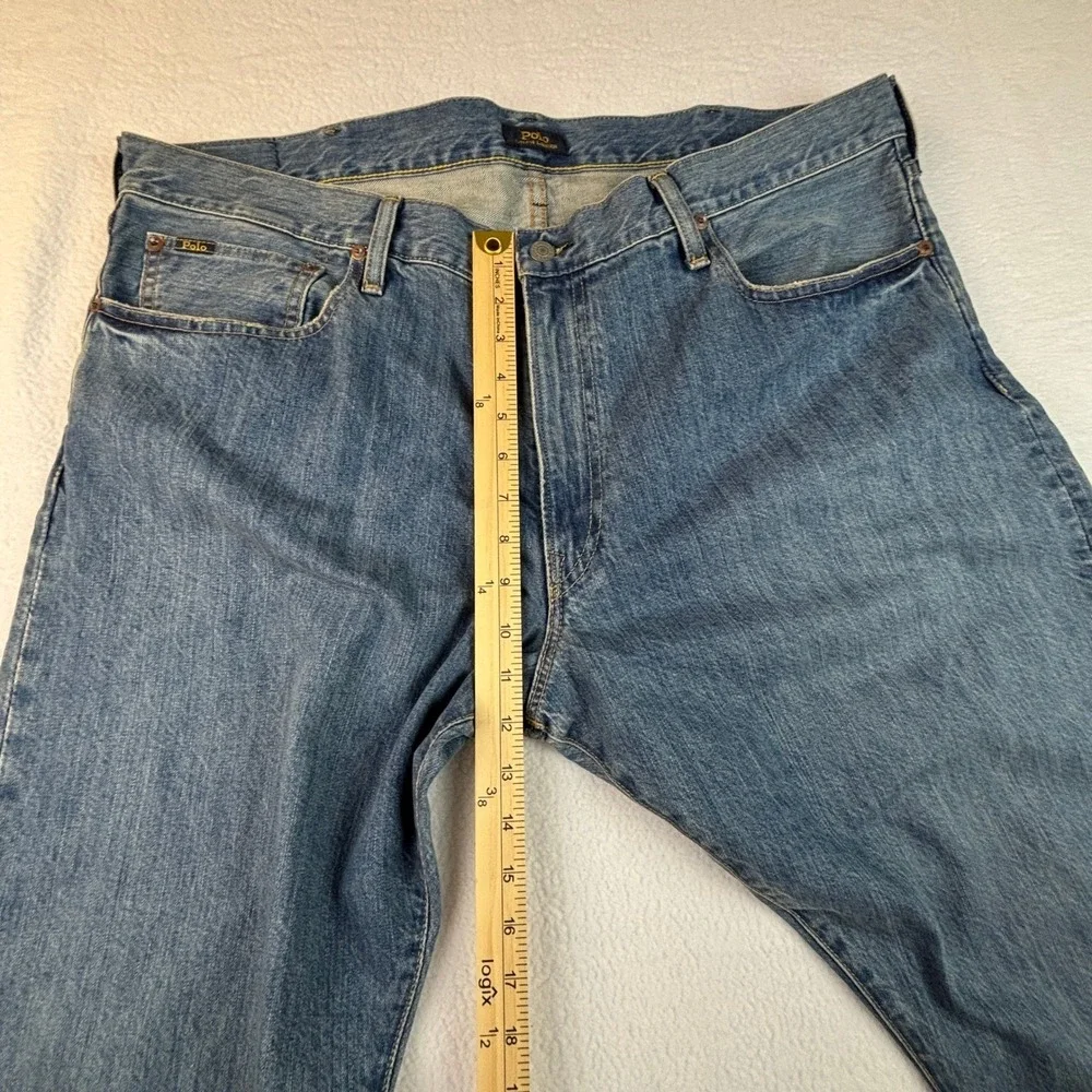 Polo Ralph Lauren Mens Straight Leg Jeans Medium Wash Denim Blue 40x30